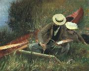 John Singer Sargent Paul Helleu Sketching With his Wife oil painting artist